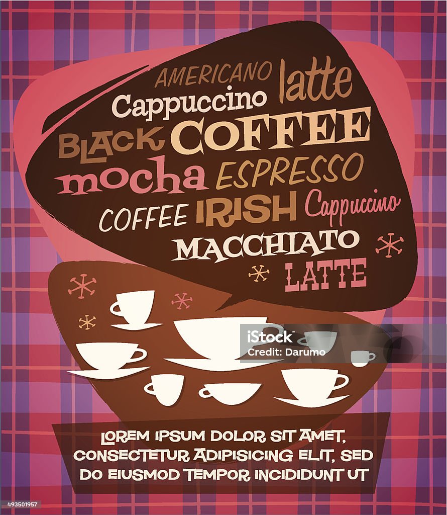Kawa tło - Grafika wektorowa royalty-free (Bar kawowy)