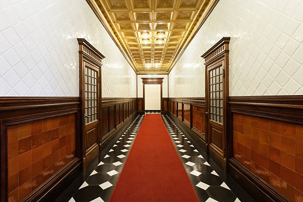 Interior, hallway of an old palace
