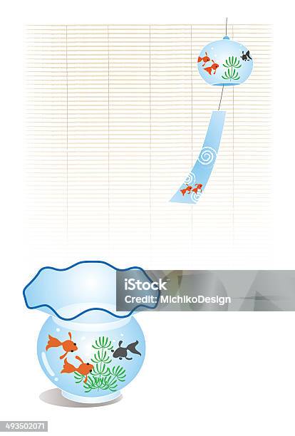 魚の Fishtank と竹 Bline ウィンドチャイム - ひれのベクターアート素材や画像を多数ご用意 - ひれ, イラストレーション, ガラス