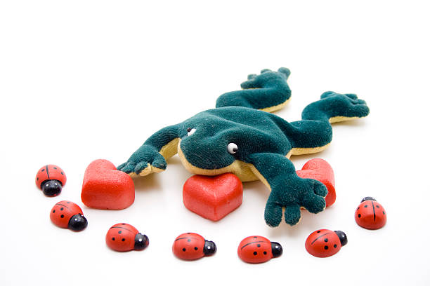istock Marzipan heart with frog 493502161