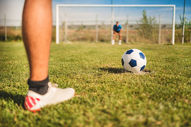 istock Soccer player at the penalty 493502395