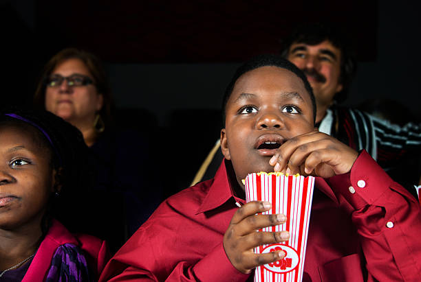 Kid at the movies