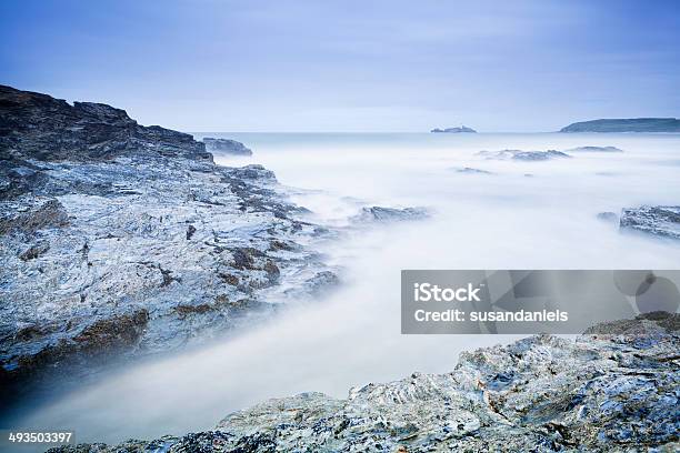 Gwithian Towans North Cornwall England Uk Stock Photo - Download Image Now - Atlantic Ocean, Beauty In Nature, Breaking Wave