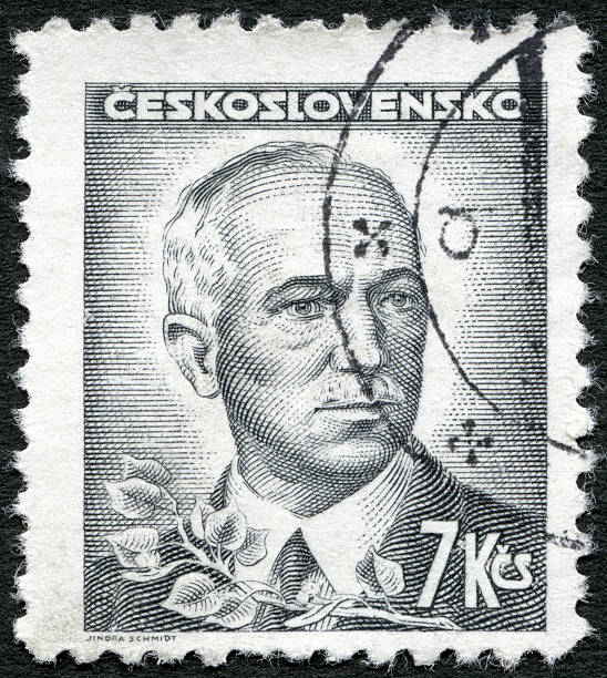 istock Postage stamp Czechoslovakia 1945 shows Edvard Benes 1884-1948 493503899