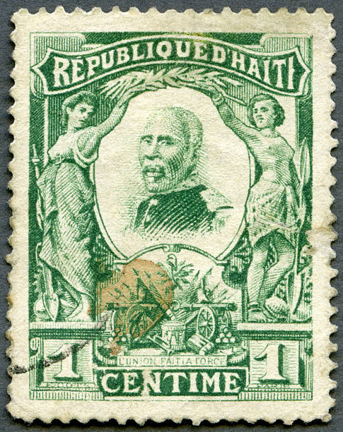 znaczek pocztowy haiti 1904 prezes pierre nord alexis 1820-1910 - canceled collection correspondence history zdjęcia i obrazy z banku zdjęć