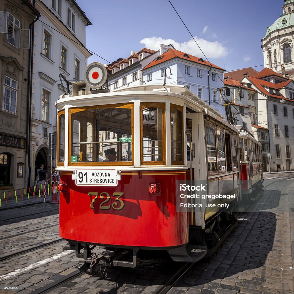 Tranvía en praga, República Checa - Foto de stock de Aire libre libre de derechos