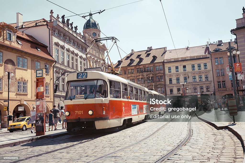 Tramway de Prague, en République tchèque - Photo de Capitales internationales libre de droits