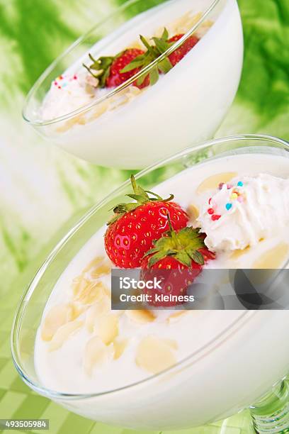 Yogurt Dessert Stock Photo - Download Image Now - 2015, Almond, Cup