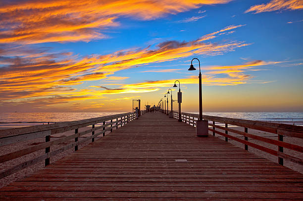 istock Cloudy Sunset at the Imperial Beach Pier, San Diego, CA 493509826
