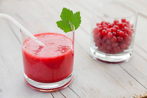 istock Fresh and healthy red currant smoothie 493510124