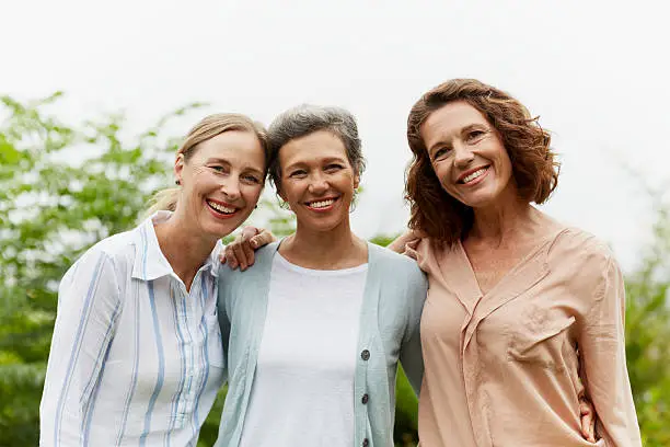 Photo of Happy mature women standing in park