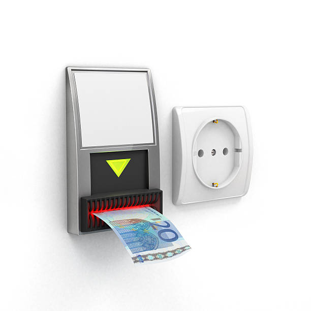 istock White outlet near the bill acceptor 493511710