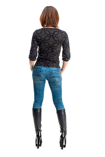 istock back elevation of slim girl on high heels 493515060