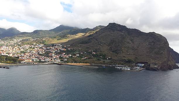 istock Coastal Machico and Pico Facho 493515452