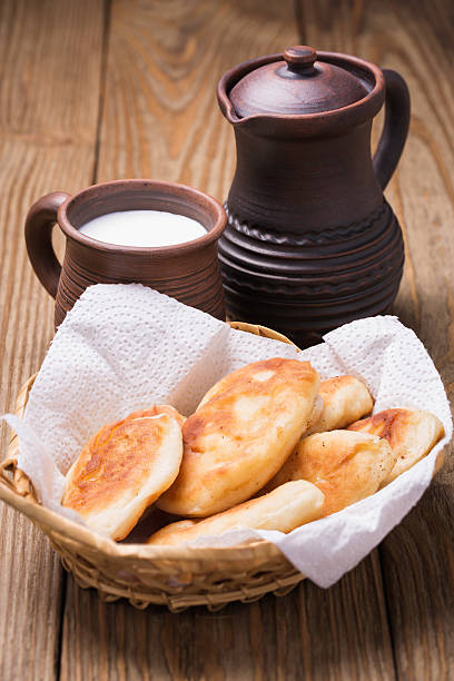 istock Homemade pies with curd and milk 493527362