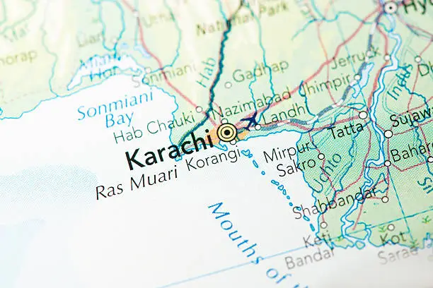 Karachi Pakistan Map