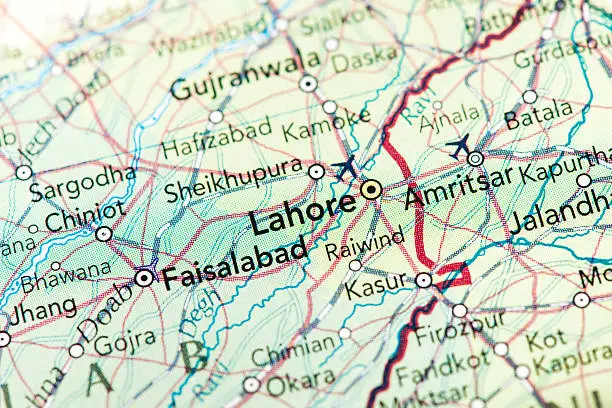 Lahore Pakistan Map