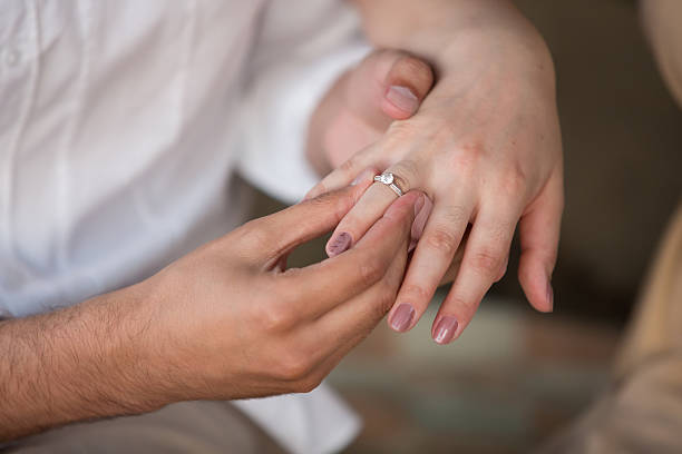 istock man makes proposal to a woman 493531368