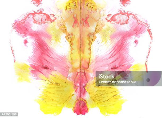 Abstract Symmetric Painting Psychological Test Stock Illustration - Download Image Now - Rorschach Test, Blob, Ink