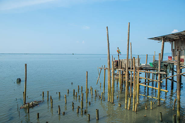 istock Cottage on the sea salt farm 493532616