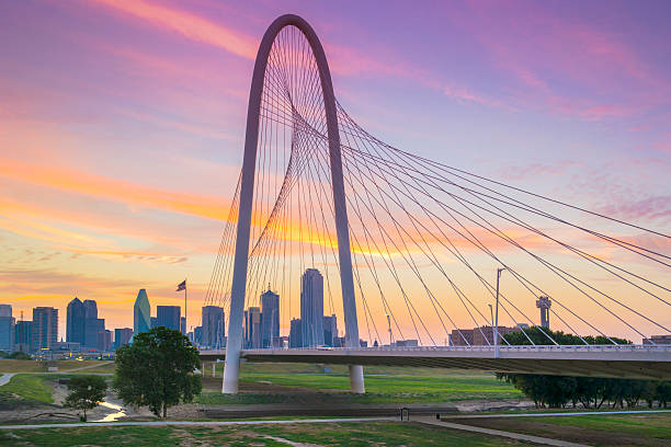 Dallas in the morning. Texas. Photo of downtown Dallas in the morning. Sunrise moment. Dusk. dallas texas photos stock pictures, royalty-free photos & images