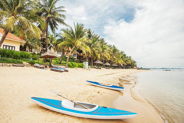 istock kayaks at the tropical beach 493534087