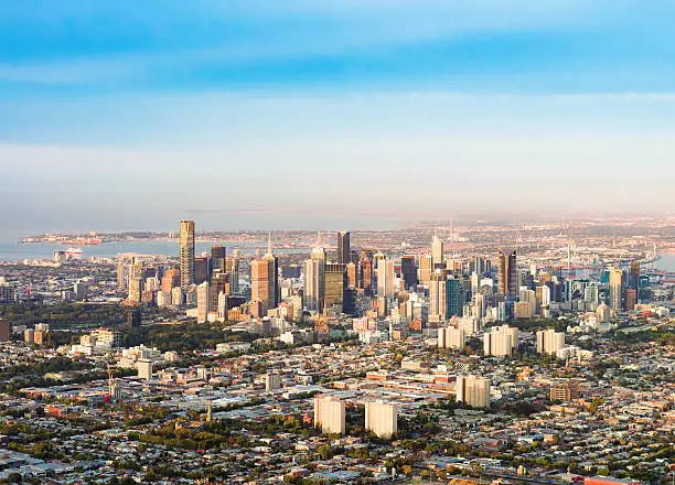 Photo of Aerial view of Melbourne's CBD