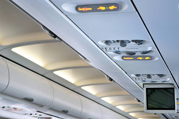 istock Screen inside of aircraft cabin 493535219