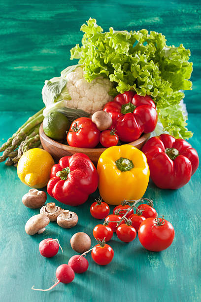 istock vegetables tomato pepper avocado onion cauliflower lettuce 493535330