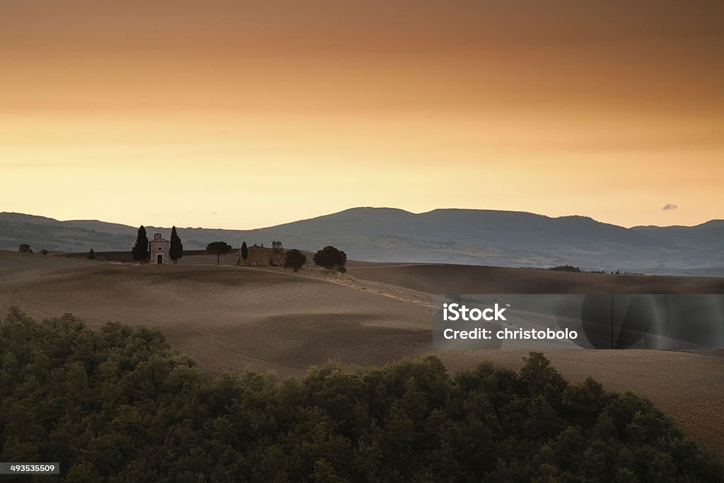 Alba in Toscana, Italia - Foto stock royalty-free di Agricoltura