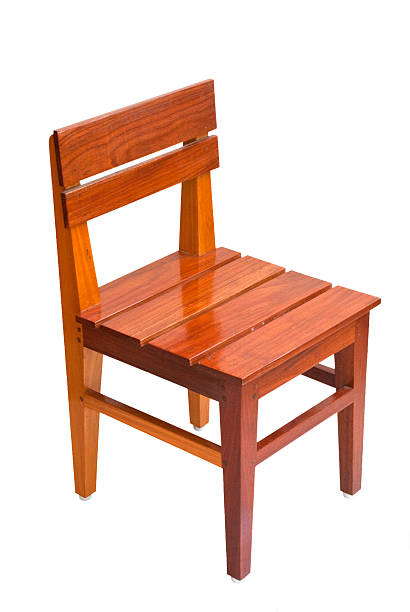 istock empty wooden chair on white 493537397