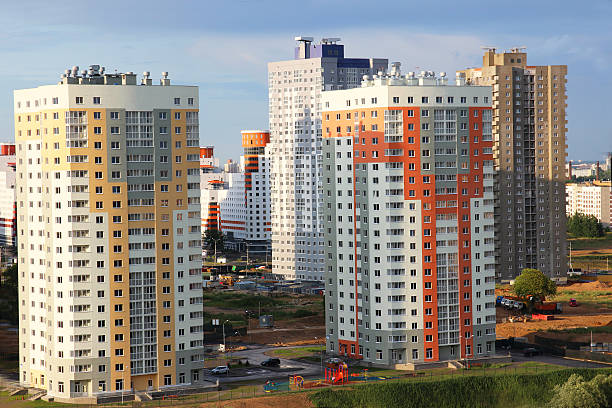 istock New modern block multistory house 493538398