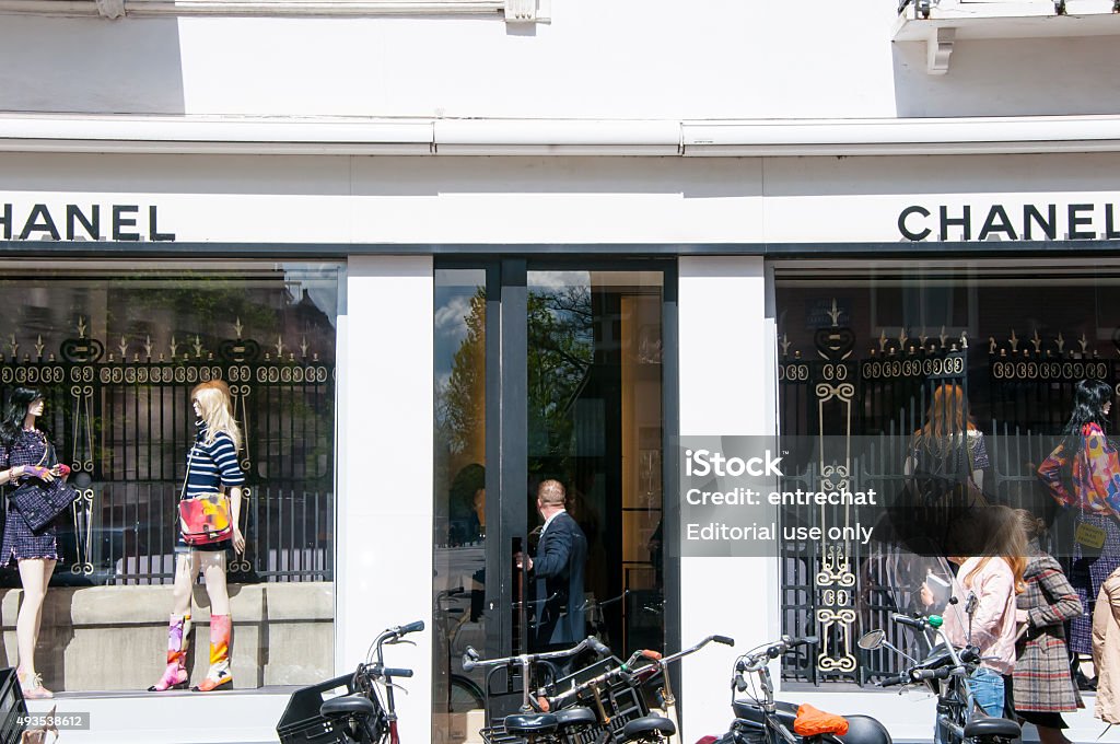 Chanel Store On The Pchooftstraat Luxurious Shopping Street In Amsterdam  Stock Photo - Download Image Now - iStock