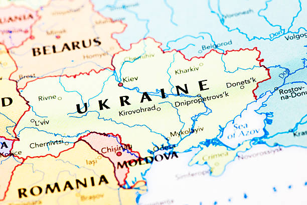 Ukraine Map of Ukraine moldova stock pictures, royalty-free photos & images