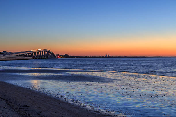 istock Sanibel Bridge at dawn from the south side 493539110