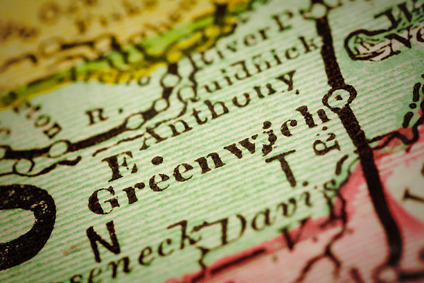 istock East Greenwich, Rhode Island on an Antique map 493539630
