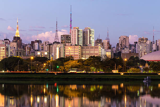 istock Sao Paulo skyline at night in Brazil 493539690