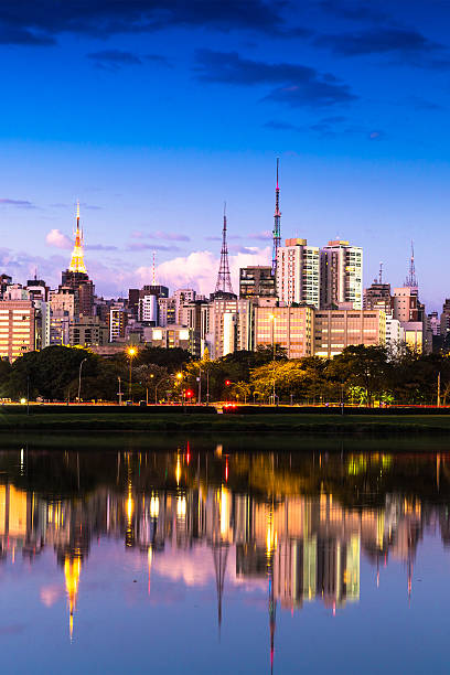 istock Sao Paulo skyline at night in Brazil 493539714