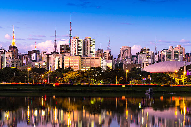 istock Sao Paulo skyline at night in Brazil 493539786