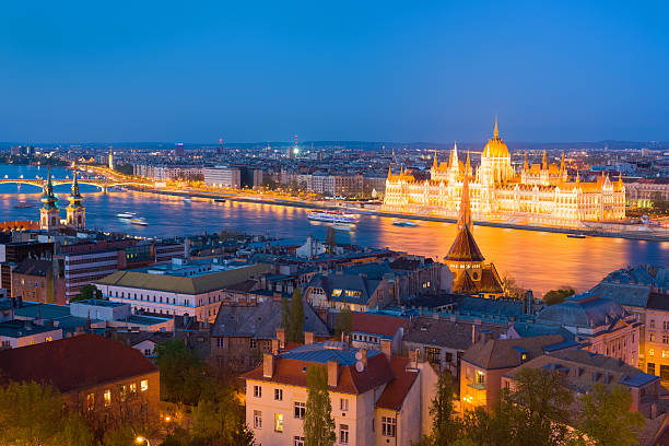 istock Hungarian Parliament building at a spring night 493540072