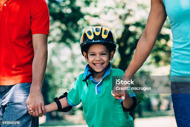 Active Family Time Stock Photo - Download Image Now - 2015, 6-7 Years, Active Lifestyle