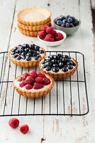 istock Tartlets with raspberries and blueberries 493541149