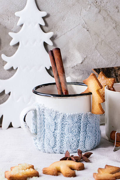istock Shortbread Christmas cookies for cups 493542010