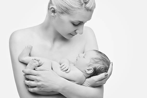 istock Mother and newborn son 493549454