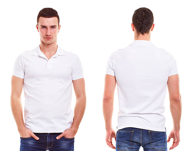 homme avec polo - t shirt white men jeans photos et images de collection