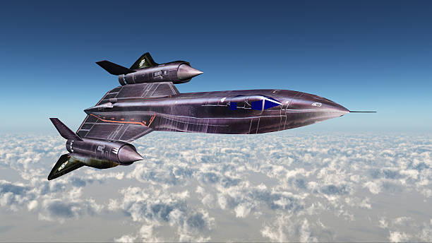 Strategic Reconnaissance Aircraft Blackbird Computer generated 3D illustration with the Strategic Reconnaissance Aircraft Blackbird of the Cold War cold war photos stock pictures, royalty-free photos & images
