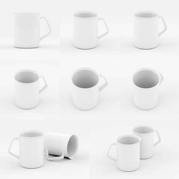 istock Mockup of white china cup 493555608