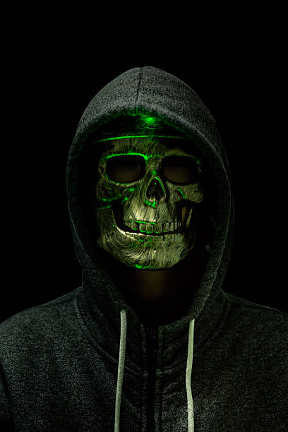 istock Portrait of skull, Halloween background 493556246