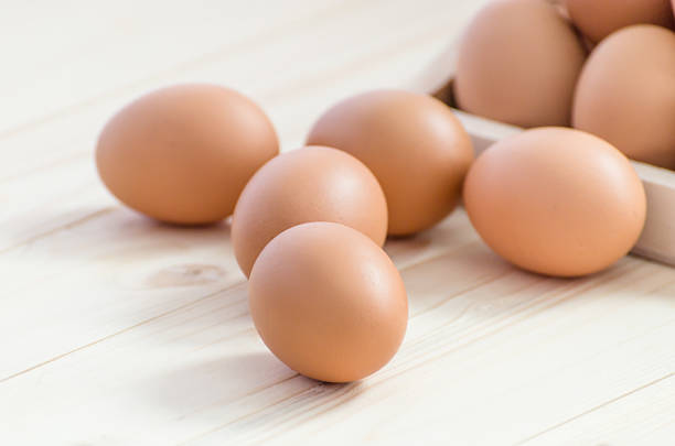 卵料理 - agriculture brown burlap cholesterol ストックフォトと画像
