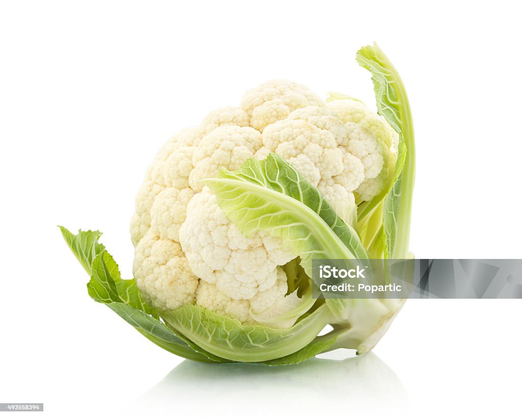 Cauliflower Fresh cauliflower on withe background Cauliflower Stock Photo